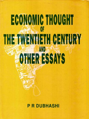 cover image of Economic Thought of the Twentieth Century and Other Essays